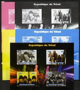 Chad 2012 The Beatles #1 sheetlet containing 4 values - t...