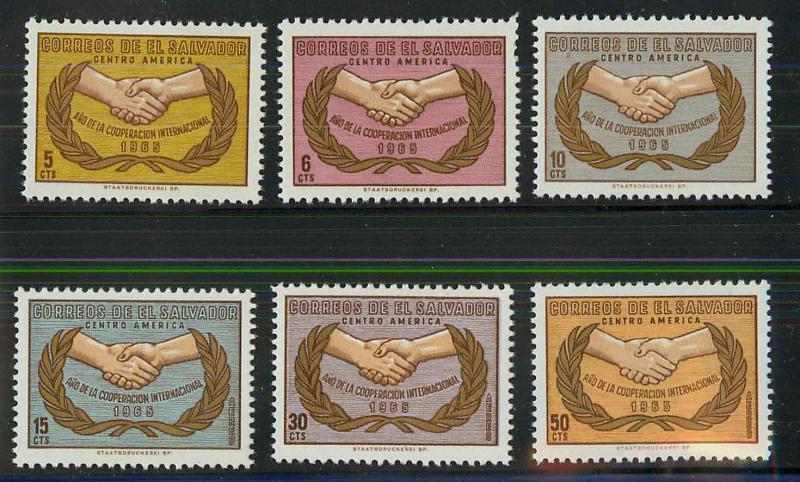 El Salvador 757-759, C221-223 Mint VF NH