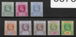 GAMBIA 1902-05 �d to 1/6d 8 - 38755
