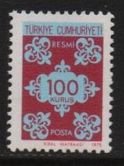 Turkey #O138  MNH  1975  official stamp