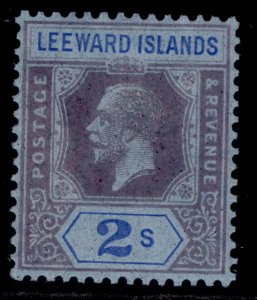 LEEWARD ISLANDS GV SG74, 2s purple & blue/blue, NH MINT. Cat £25.
