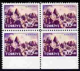Turkey 1959 Tourist Publicity 105k + 10k marginal block o...