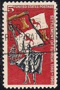 1271 5 cent Florida Settlement VF used