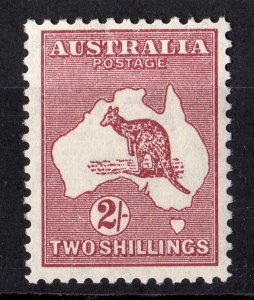 Australia 1945 Sc#206   KANGAROO-MAP   Single value 2sh. MH