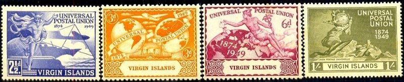 UPU, Universal Postal Union 75th Anniv, Virgin Islands SC#92-95 MNH set