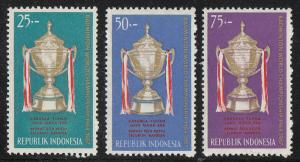 Indonesia Thomas Cup (Scott #645-47) MLH 