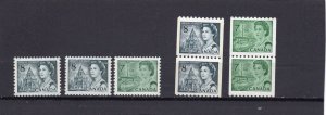 CANADA 1971-1972 YEARS SET OF 7 STAMPS & 5 BOOKLETS MNH