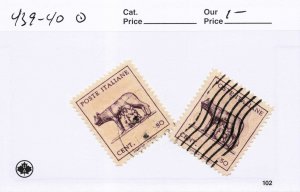 ITALY  439-40   USED