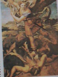 ​ST,THOMAS -1983-EASTER- FAMOUS ARTS PAINTING BY RAPHAEL- MNH LARGE SHEET VF