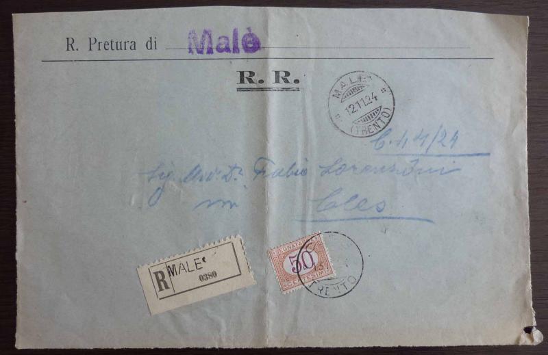 ITALY - POSTAGE DUE STAMPS ON COURT PAPER RR!! italien J3