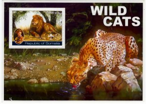 SOMALIA 2002 LIONS-TIGER-SCOUTS BADEN-POWELL S/S (1) MNH
