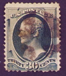US Stamps Scott #165 Used  30c Hamilton