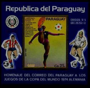 Paraguay Mi.bl.216 MNH s/s Football-74