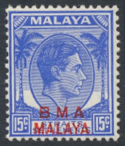 Straits Settlements SG 12a  SC# 265   ordinary  MNH OPT BMA see details 
