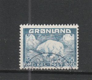Greenland  Scott#  7  Used  (1938 Polar Bear)