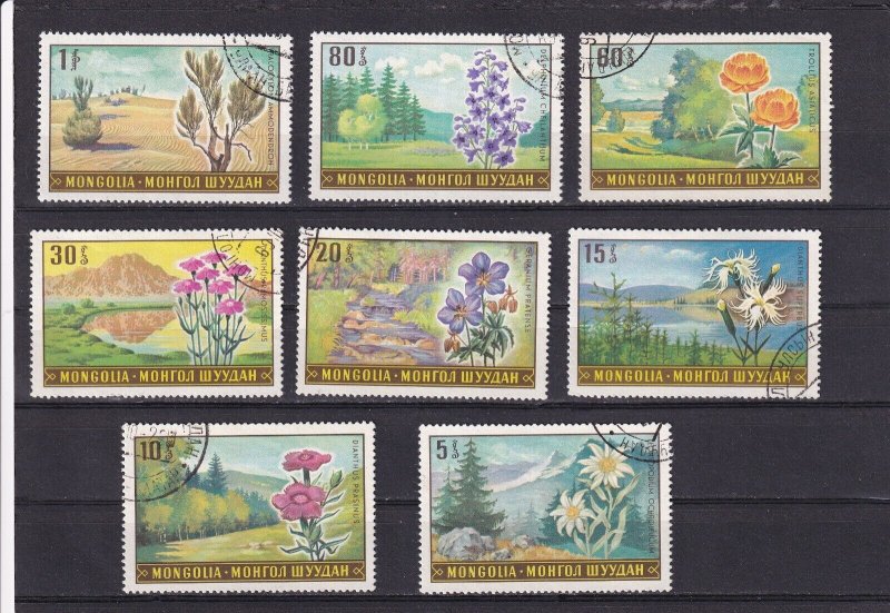 SA07c Mongolia 1969 Local Flowers used stamps