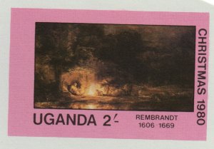 UGANDA 1980 CHRISTMAS UNISSUED ESSAY sheet from FORMAT INTERNATIONAL