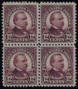 Scott #564 - $44.00 – VF-OG-NH – Choice mint block of four.