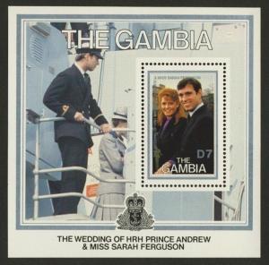 Gambia 638 MNH Andrew & Sarah Wedding, Royalty, Crest