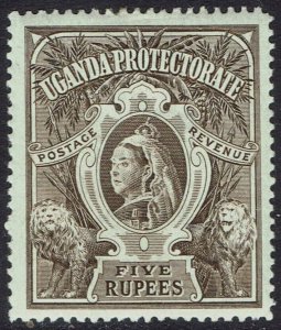UGANDA 1898 QV LIONS 5R  