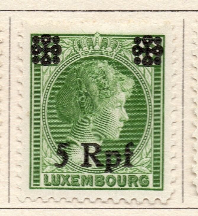 Luxembourg 1940 German Occ. Issue Fine Mint Hinged 5Rpf. Surcharged 241646