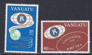 Vanuatu # 295-296, Kiwanis Convention, Mint NH, 1/2 Cat.