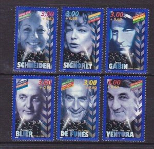 France B684-89 MNH 1998 French Cinema Famous Actors Full Set Very Fine