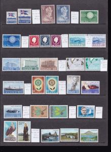 Iceland 1958-200 Fresh MNH collection Cat.$1,008 (Offer)