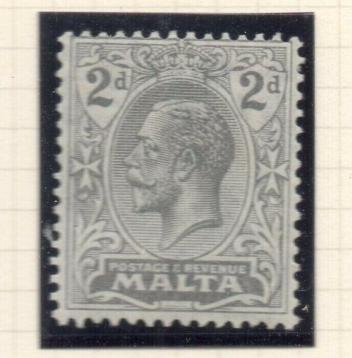 Malta 1921-22 Early Issue Fine Mint Hinged 2d. 321524