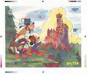 Bhutan 1985 Walt Disney 'A Tramp Abroad' by Mark Twain - ...