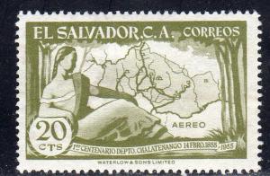 El Salvador C175 - Used-H - Map of Chalatenango