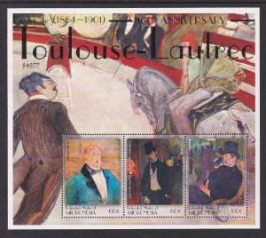 Micronesia 439 Paintings Souvenir Sheets MNH VF