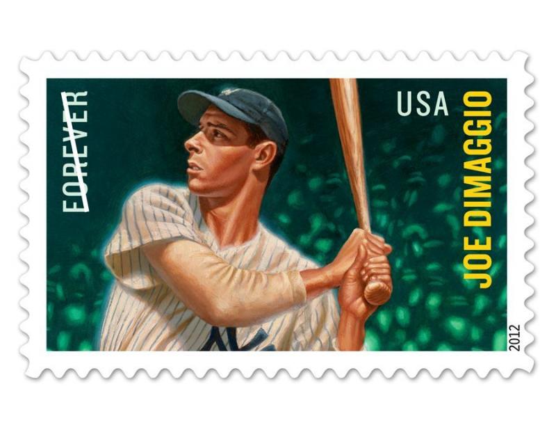 2012 45c Joe Dimaggio, Major League Baseball All-Stars Scott 4697 Mint F/VF NH