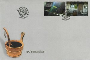 Aland Finland FDC 2017 Sauna Bastu Nordic Cultures superb used 