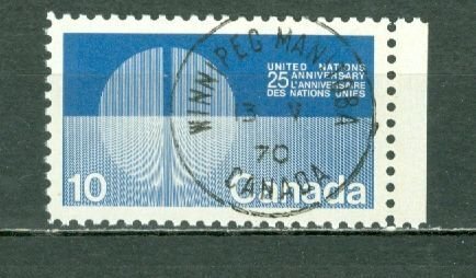 CANADA 1970 UN #513p WINNIPEG TAG DAY of ISSUE