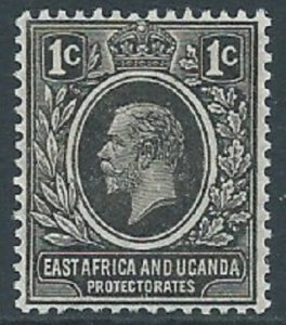 East Africa & Uganda Protectorates, Sc #40, 1c MH