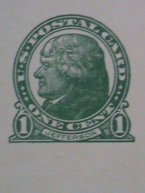​UNITED STATES-1875 OVER 140 YEARS-THOMAS JEFFERSON MNH PAID POST CARD VF