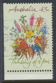 SG 1231  SC# 1164b  Used bottom left margin imperf Wildflowers 