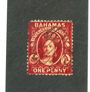 BAHAMAS #13 USED FINE THIN Cat $58