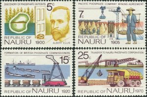 Nauru 1975 SG129-132 Phosphate Mining set MNH