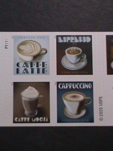 ​UNITED STATES-2021 UNITED STATES COFFEE DRINKS-MNH- FULL  BOOKLET-VF