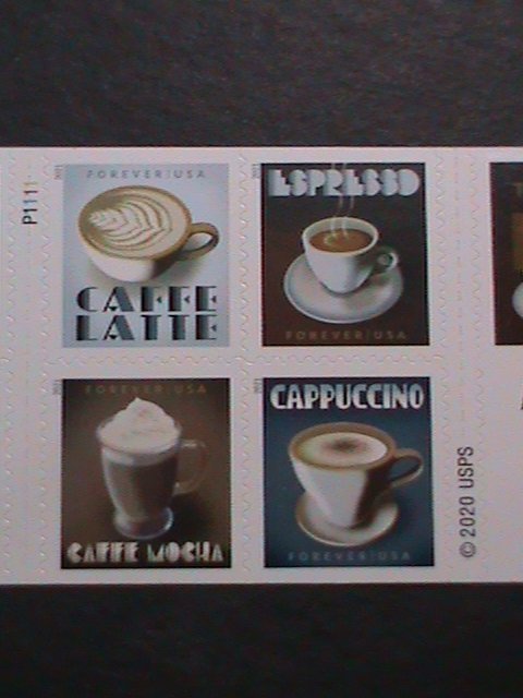 ​UNITED STATES-2021 UNITED STATES COFFEE DRINKS-MNH- FULL  BOOKLET-VF