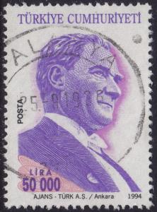 Turkey - 1994 - Scott #2542 - used - Mustafa Kemal Atatürk