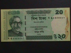 ​BANGLADDESH-2017 BANK OF BANGLADESH -20 TAKAS-UNCIRCULATED CURRENCY VF
