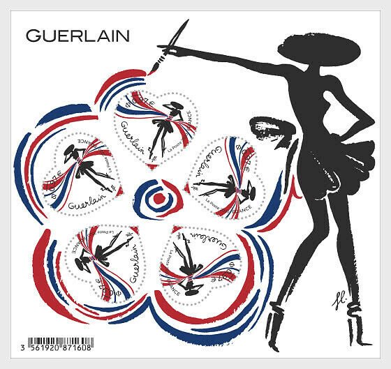 H01 France 2020 Guerlain Heart Miniature Sheet