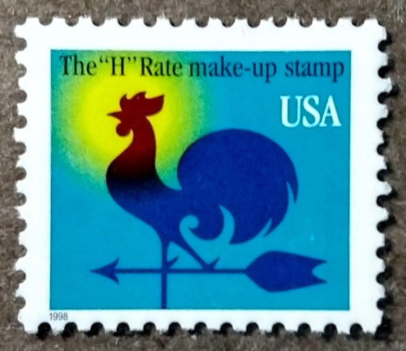 United States #3257 (1c) Weather Vane-'H' Rate Makeup MNH (1998)