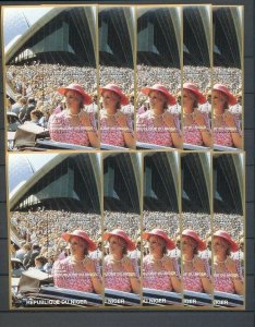 LADY DIANA NIGER 1997 Sydney Opera House MNH 10x Minisheets [D155]