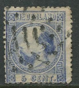 Netherland - Scott 7 - King William III -1867 - Used - Single 5c stamp