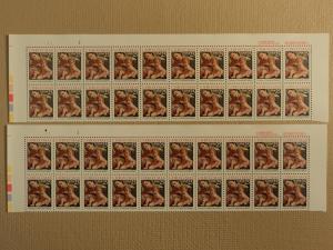 USPS Scott 2427 25c 1989 Carracci Madonna Child Lot Of 2 ...