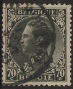 Belgium 262 (used) 70c Leopold III, ol black (1935)